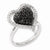 Sterling Silver Black & White Diamond Ring