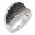 Sterling Silver Black & White Diamond Ring