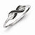 Sterling Silver Black & White Diamond Ring