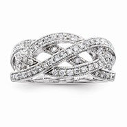 Sterling Silver Diamond Ring