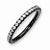 Sterling Silver Ruthenium-plated 30 Stone CZ Ring