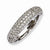 Sterling Silver Pave Rhodium-plated 113 Stone CZ Ring