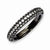 Sterling Silver Pave Ruthenium-plated 61 Stone CZ Ring