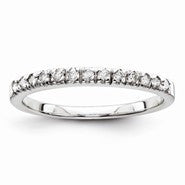 Sterling Silver Diamond Wedding Band