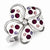 Sterling Silver Stellux Crystal Flower Ring