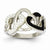 Sterling Silver w/Rhodium Plated Stellux Crystal Ring