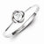 Sterling Silver w/Rhodium Plated CZ Ring