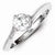 Sterling Silver w/Rhodium Plated CZ Ring