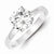 Sterling Silver Polished CZ Ring