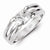 Sterling Silver w/Rhodium Plated CZ Ring