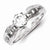 Sterling Silver w/Rhodium Plated CZ Ring