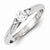 Sterling Silver w/Rhodium Plated CZ Ring