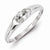 Sterling Silver w/Rhodium Plated CZ Ring