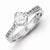 Sterling Silver w/Rhodium Plated CZ Ring