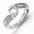 Sterling Silver w/Rhodium Plated CZ Ring