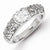 Sterling Silver w/Rhodium Plated CZ Ring