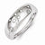 Sterling Silver w/Rhodium Plated CZ Ring