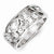 Sterling Silver w/Rhodium Plated CZ Ring