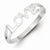 Sterling Silver Love Ring