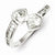 Sterling Silver CZ Heart Ring