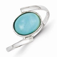 Sterling Silver Oval Amazonite Ring