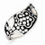 Sterling Silver Mother of Pearl & Synthetic Stone Ring