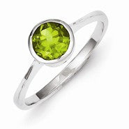 Sterling Silver Peridot Ring