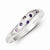 Sterling Silver Purple CZ Ring