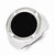 Sterling Silver w/Rhodium Plated Black Simulated Onyx & CZ Ring