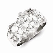 Sterling Silver Men's Nugget Ring