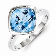 Sterling Silver Blue Topaz Ring