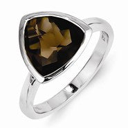 Sterling Silver Smokey Quartz Ring