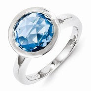 Sterling Silver Blue Topaz Ring