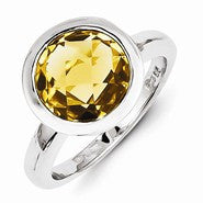 Sterling Silver Citrine Ring