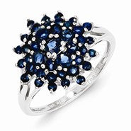 Sterling Silver Sapphire Ring