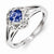 Sterling Silver Tanzanite Square Ring