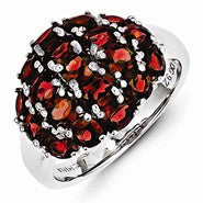 Sterling Silver Brazilian Garnet Ring