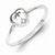 Sterling Silver CZ Heart Ring