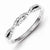 Sterling Silver w/Rhodium Plated Diamond Ring