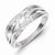 Sterling Silver w/Rhodium Plated Diamond Ring