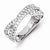 Sterling Silver w/Rhodium Plated Diamond Ring