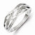 Sterling Silver w/Rhodium Plated Diamond Ring