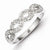 Sterling Silver w/Rhodium Plated Diamond Ring