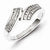 Sterling Silver White Diamond Ring