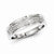 Sterling Silver Diamond Men's Wedding Band