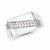 Sterling Silver w/Rhodium Plated Diamond Men's Ring