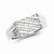 Sterling Silver w/Rhodium Plated Diamond Men's Ring