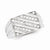 Sterling Silver w/Rhodium Plated Diamond Men's Ring