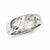 Sterling Silver w/Rhodium Plated Diamond Men's Ring