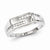 Sterling Silver w/Rhodium Plated Diamond Men's Ring